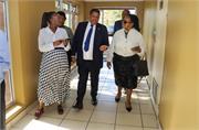 Deputy Minister Mahlobo arriving for Green Drop Report release in Steve Tshwete Local Municipality, Mpumalanga